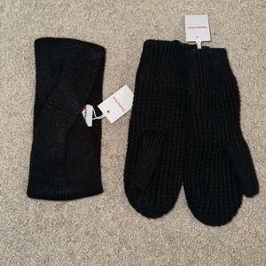 BRAND NEW! Aritzia Sunday Best Snow Bunny Headband and Lolo Mittens